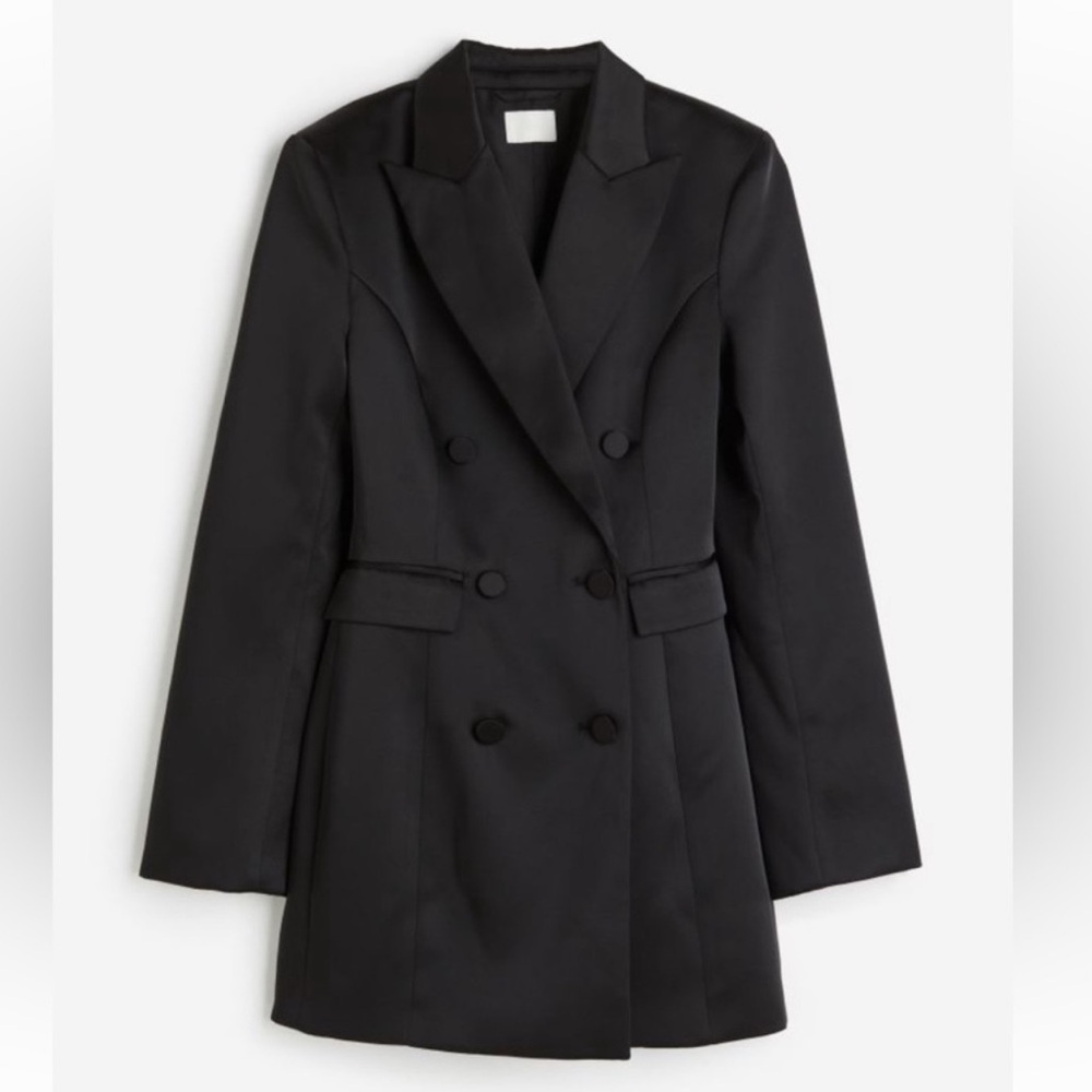 H&M Satin Blazer Mini Dress